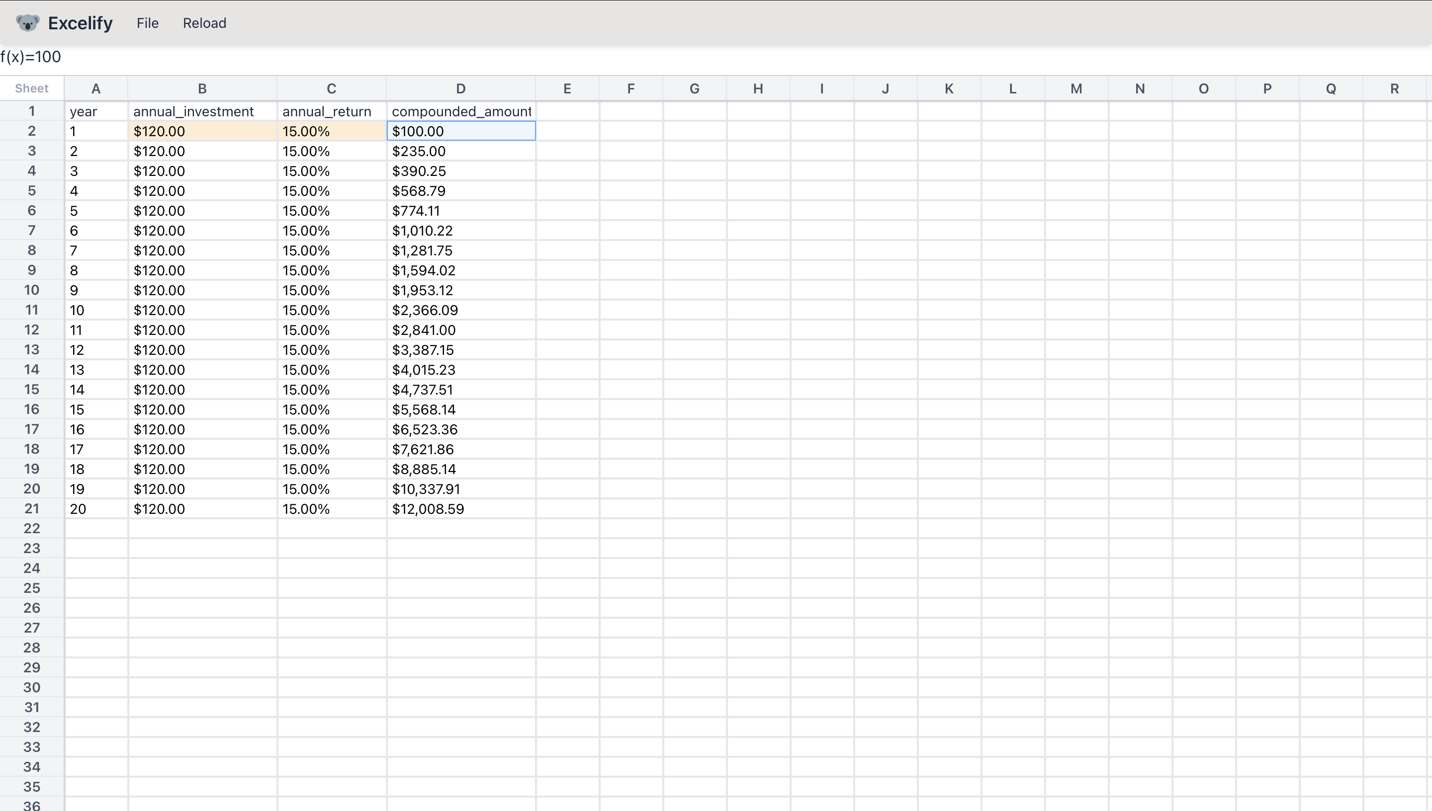 Excelify Viewer Excelify Viewer